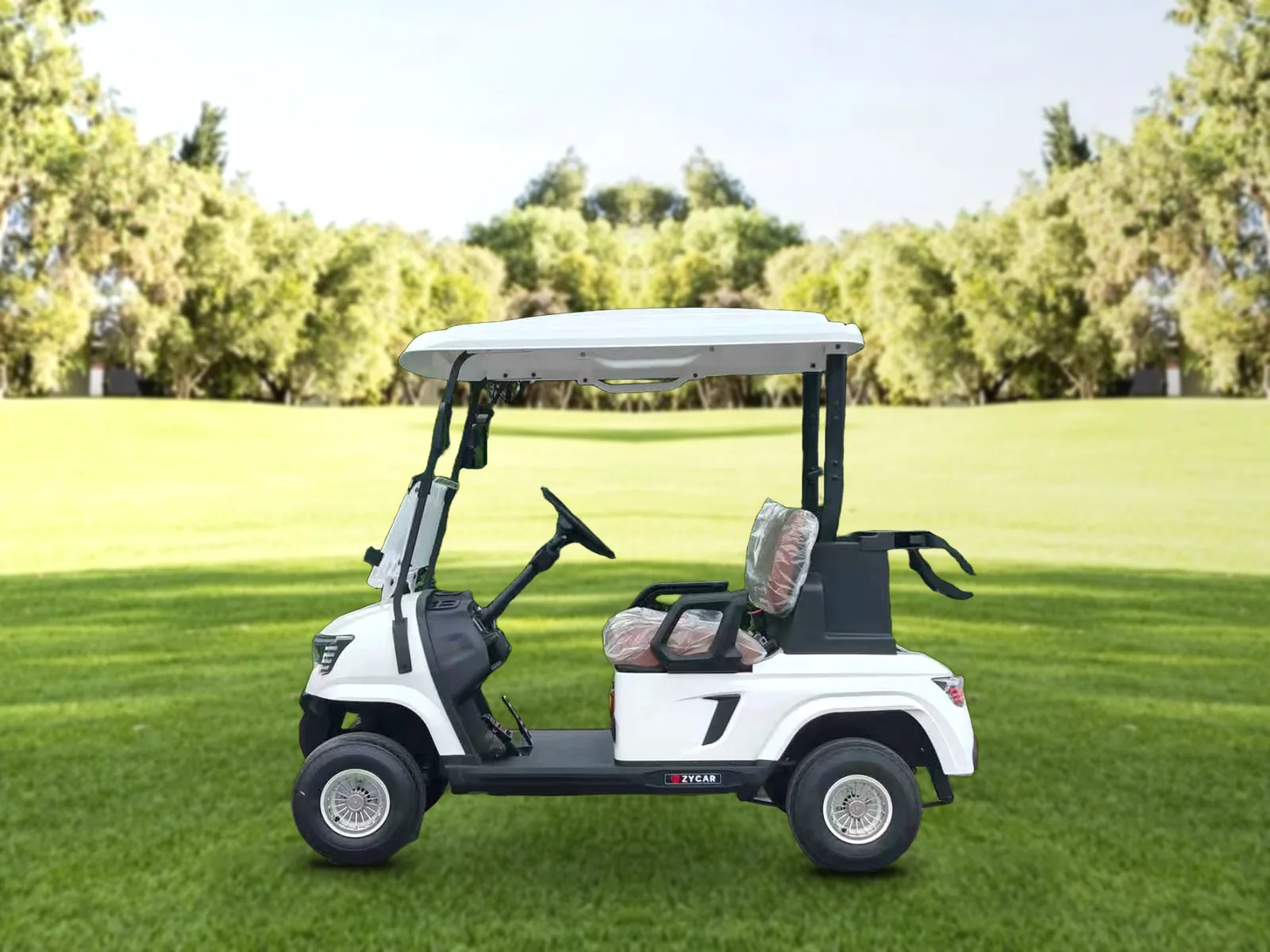 Zycar E2 Golf en un campo de golf